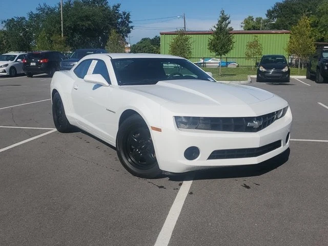 2013 Chevrolet Camaro LS, Summit White, side view