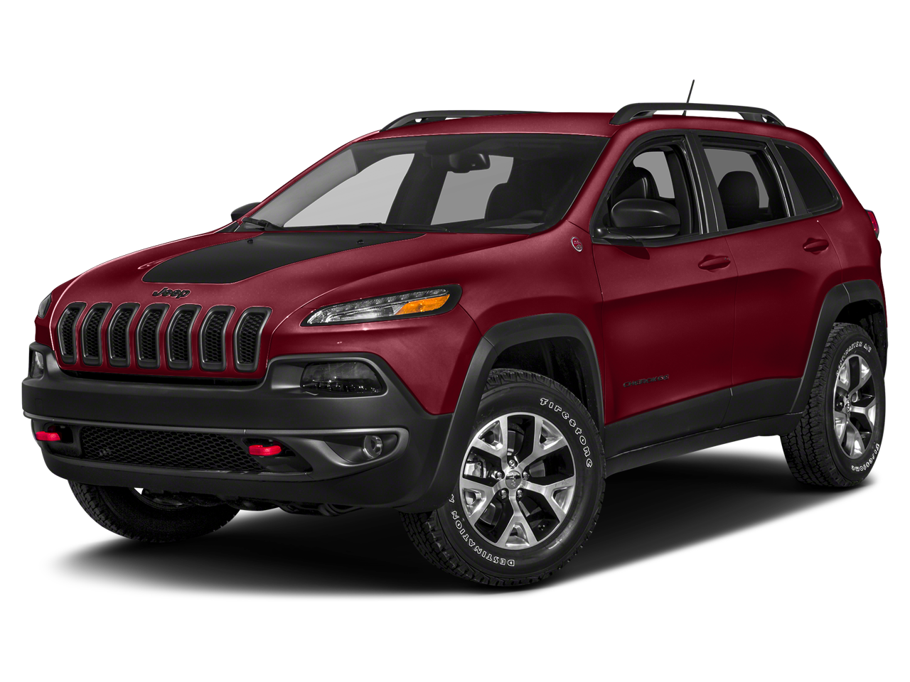 2015 Jeep Cherokee Trailhawk, Deep Cherry Red Crystal Pearlcoat, listing image