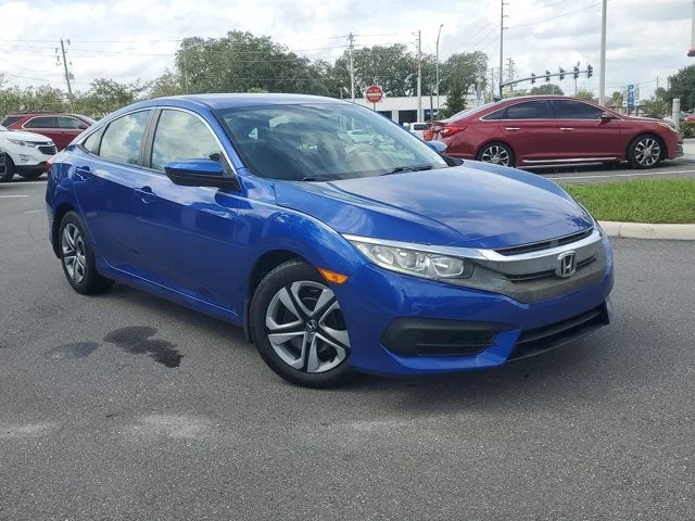 2016 Honda Civic Sedan LX, Blue, side view