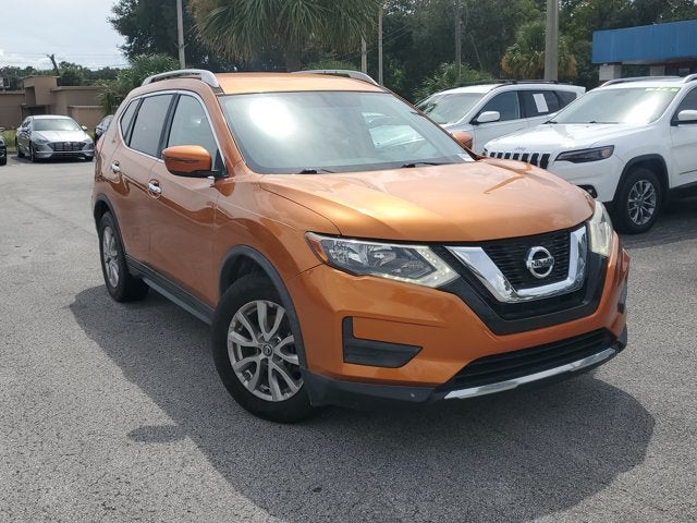 2017 Nissan Rogue SV, Monarch Orange, side view
