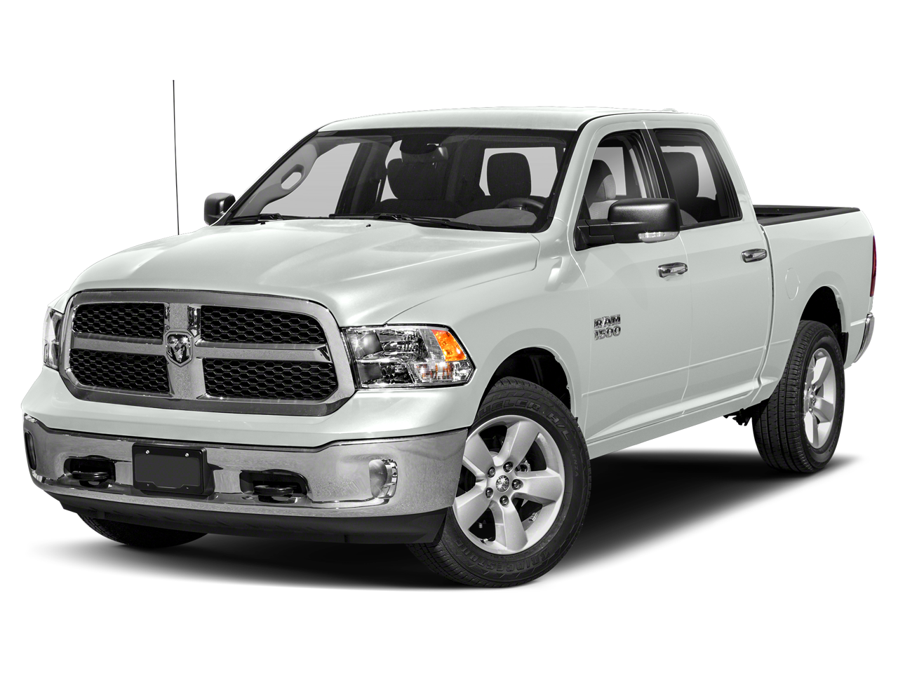 2019 Ram 1500 Classic SLT, Bright White Clearcoat, side view