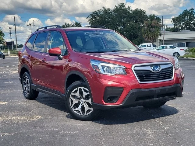 2020 Subaru Forester Premium, Crimson Red Pearl, side view