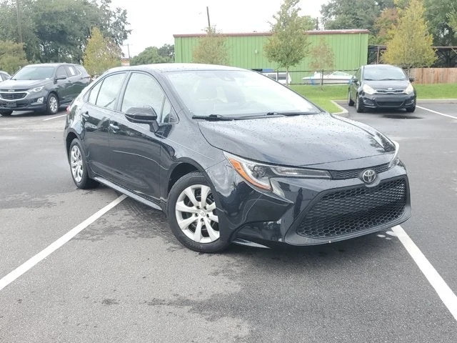 2021 Toyota Corolla LE, Black, side view